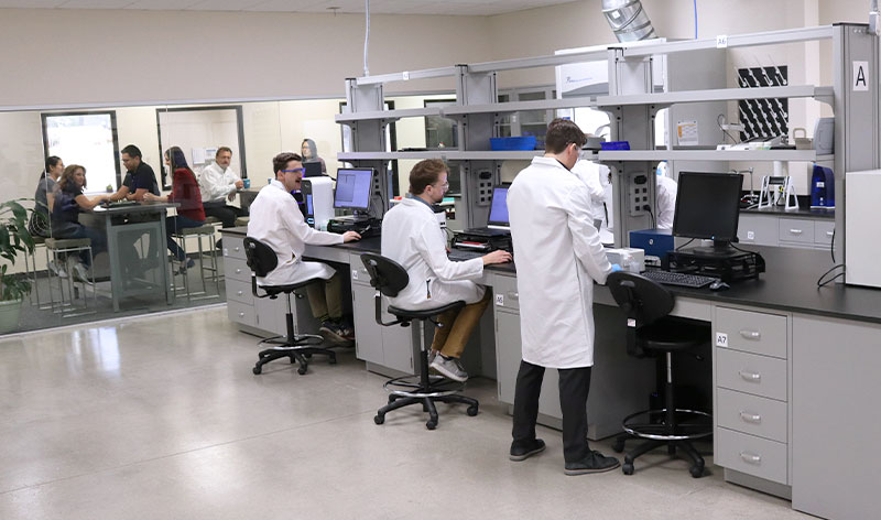 Nanoscience Analytical lab and team performing analytical services